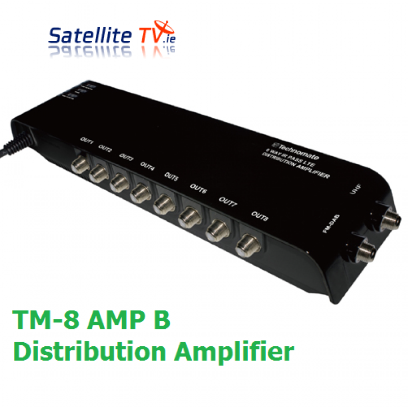 Technomate Professional TM8 Black TV Distribution Amplifier